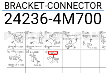Nissan 242364M700 BRACKET-CONNECTOR