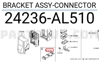 Nissan 24236AL510 BRACKET ASSY-CONNECTOR