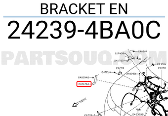Nissan 242394BA0C BRACKET EN