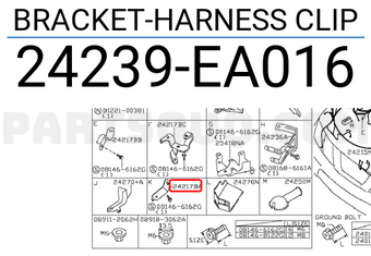 Nissan 24239EA016 BRACKET-HARNESS CLIP