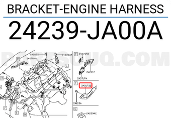 Nissan 24239JA00A BRACKET-ENGINE HARNESS