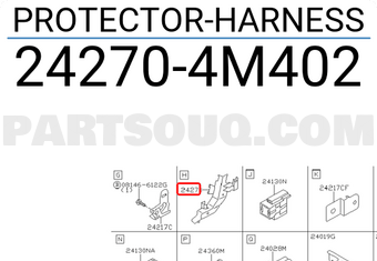 Nissan 242704M402 PROTECTOR-HARNESS