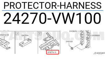 Nissan 24270VW100 PROTECTOR-HARNESS