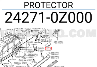 Nissan 242710Z000 PROTECTOR