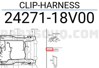 Nissan 2427118V00 CLIP-HARNESS