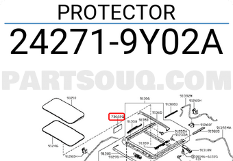 Nissan 242719Y02A PROTECTOR