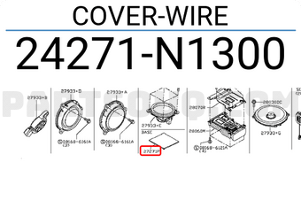 Nissan 24271N1300 COVER-WIRE