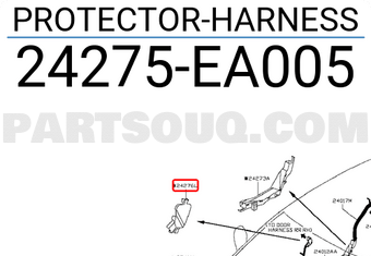 Nissan 24275EA005 PROTECTOR-HARNESS