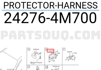 Nissan 242764M700 PROTECTOR-HARNESS