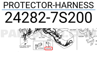 Nissan 242827S200 PROTECTOR-HARNESS