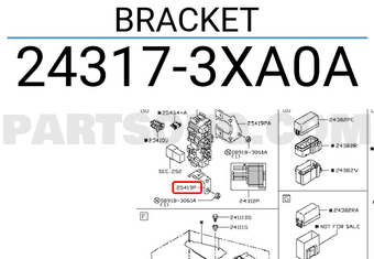 Nissan 243173XA0A BRACKET