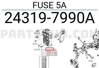 Nissan 243197990A FUSE 5A