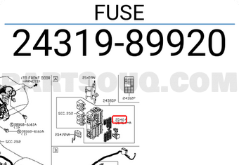 Nissan 2431989920 FUSE
