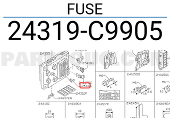 Nissan 24319C9905 FUSE