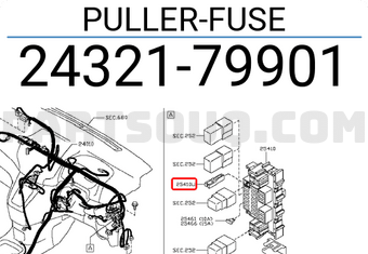Nissan 2432179901 PULLER-FUSE