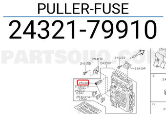 Nissan 2432179910 PULLER-FUSE