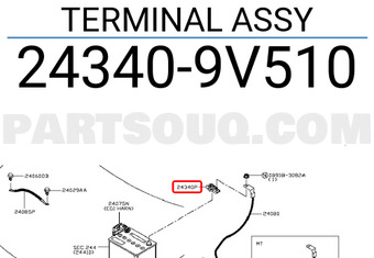 Nissan 243409V510 TERMINAL ASSY