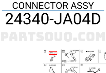 Nissan 24340JA04D CONNECTOR ASSY