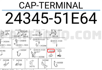 Nissan 2434551E64 CAP-TERMINAL
