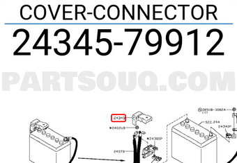 Nissan 2434579912 COVER-CONNECTOR