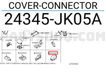 Nissan 24345JK05A COVER-CONNECTOR