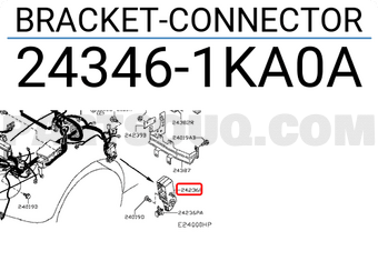 Nissan 243461KA0A BRACKET-CONNECTOR