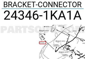 Nissan 243461KA1A BRACKET-CONNECTOR