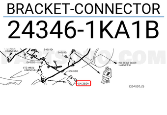 Nissan 243461KA1B BRACKET-CONNECTOR