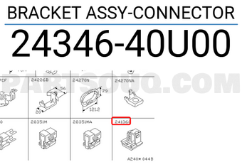 Nissan 2434640U00 BRACKET ASSY-CONNECTOR