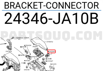 Nissan 24346JA10B BRACKET-CONNECTOR