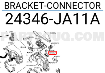 Nissan 24346JA11A BRACKET-CONNECTOR