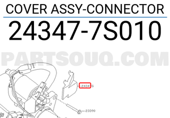 Nissan 243477S010 COVER ASSY-CONNECTOR