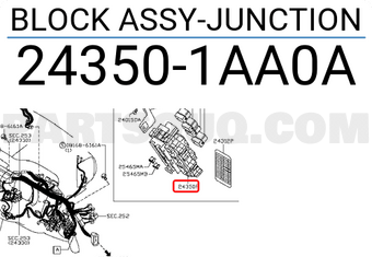 Nissan 243501AA0A BLOCK ASSY-JUNCTION