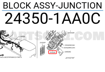 Nissan 243501AA0C BLOCK ASSY-JUNCTION