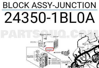 Nissan 243501BL0A BLOCK ASSY-JUNCTION