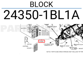 Nissan 243501BL1A BLOCK
