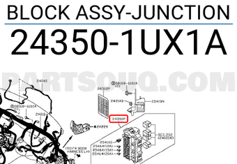 Nissan 243501UX1A BLOCK ASSY-JUNCTION