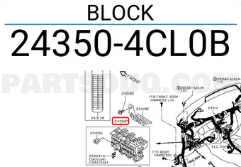 Nissan 243504CL0B BLOCK