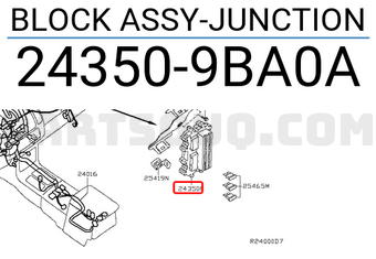 Nissan 243509BA0A BLOCK ASSY-JUNCTION