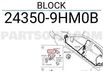 Nissan 243509HM0B BLOCK