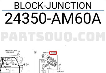 Nissan 24350AM60A BLOCK-JUNCTION