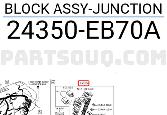 Nissan 24350EB70A BLOCK ASSY-JUNCTION
