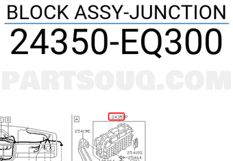Nissan 24350EQ300 BLOCK ASSY-JUNCTION