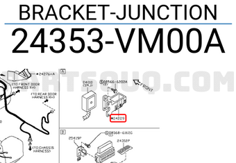 Nissan 24353VM00A BRACKET-JUNCTION