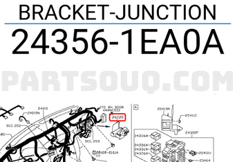 Nissan 243561EA0A BRACKET-JUNCTION