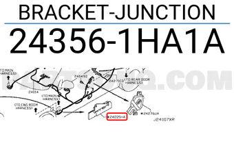 Nissan 243561HA1A BRACKET-JUNCTION