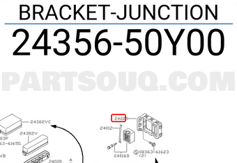 Nissan 2435650Y00 BRACKET-JUNCTION