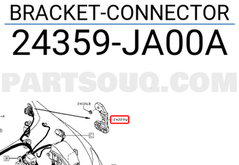 Nissan 24359JA00A BRACKET-CONNECTOR