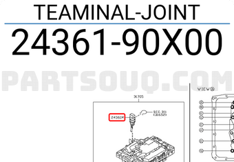 Nissan 2436190X00 TEAMINAL-JOINT