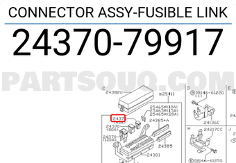 Nissan 2437079917 CONNECTOR ASSY-FUSIBLE LINK